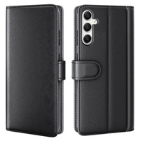 Etui z klapką do Samsung Galaxy A35 5G, Split Leather, czarne