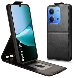 Etui z klapką do Xiaomi Redmi 15C 4G/LTE, Flip - czarne