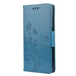 Etui z klapką do Samsung Galaxy A12 / M12 / A12 2021, Butterfly, niebieskie