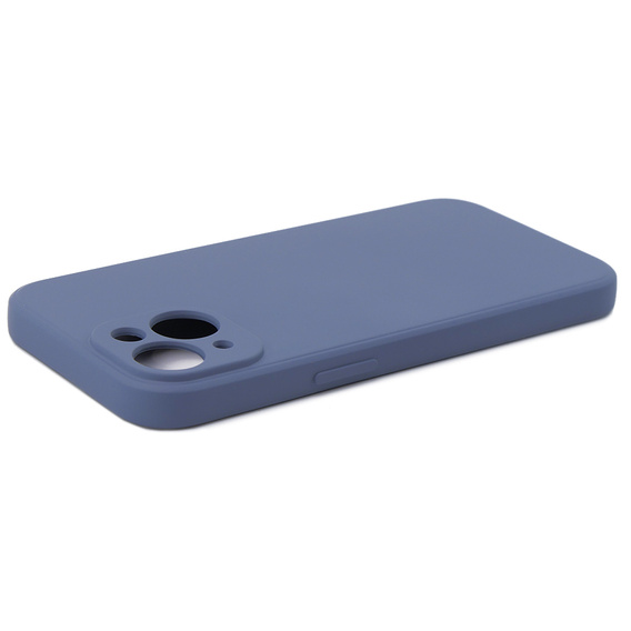 Etui do iPhone 15 Plus, Silicone Lite, szare
