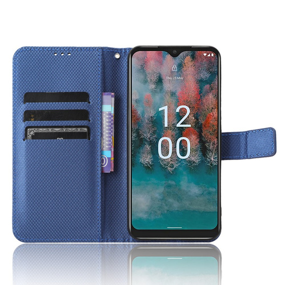 Etui z klapką do Nokia C12 4G, Wallet Smart Magnet, niebieskie