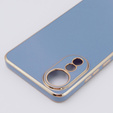 Etui do Oppo A78 4G, Glamour CamShield, niebieskie