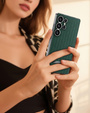 Etui do Samsung Galaxy S25 Ultra, GKK Woven Leather, zielone