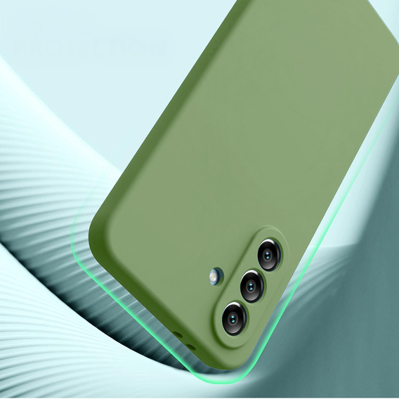 Etui do Samsung Galaxy A56 5G, Silicone Lite, zielone