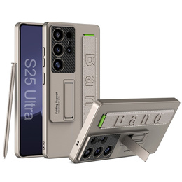 Etui GKK do Samsung Galaxy S25 Ultra z podstawką i paskiem na nadgarstek – Titanium Grey