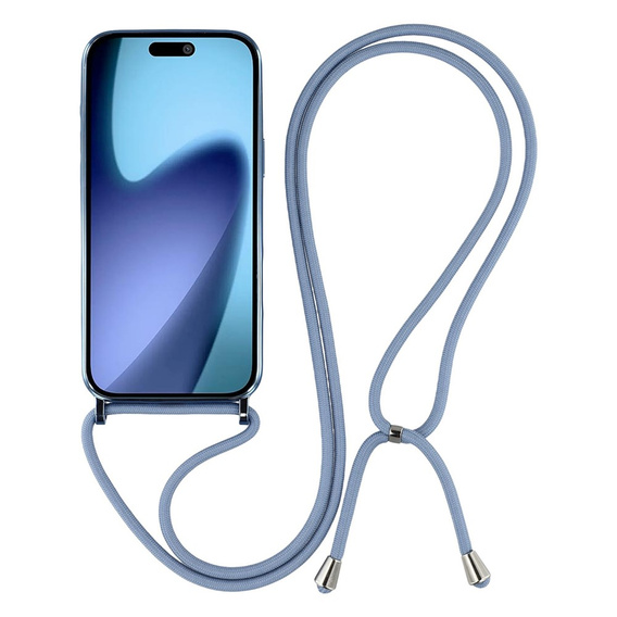 Etui do iPhone Air, Electro MagSafe, niebieskie + Smycz