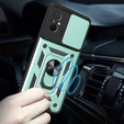 Etui pancerne do Xiaomi Redmi 12C, CamShield Slide, zielone
