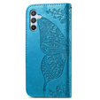 Etui z klapką do Samsung Galaxy A36 5G, Butterfly, niebieskie
