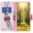 Etui z klapką do Xiaomi 13 Lite, Wallet, Giraffe różowe