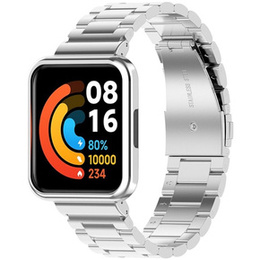 Bransoleta Stainless do Xiaomi Redmi Watch 2 Lite, Srebrny