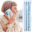 Etui do Samsung Galaxy S25 FE, Electro heart, niebieskie