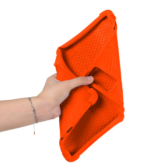 Etui silikonowe do Xiaomi Redmi Pad SE 11", Impact, pancerne, pomarańczowe