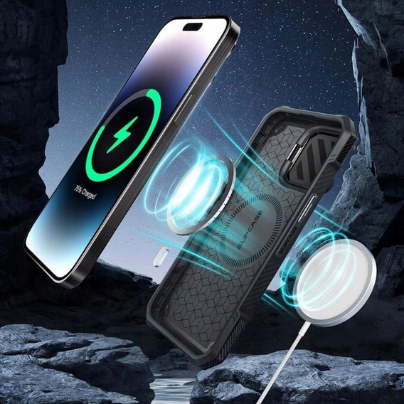 Etui Supcase do iPhone 15, Unicorn Beetle XT, Czarne