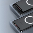 Etui z ochroną aparatu do Samsung Galaxy S23 FE, CamShield MagSafe, przezroczyste / czarne