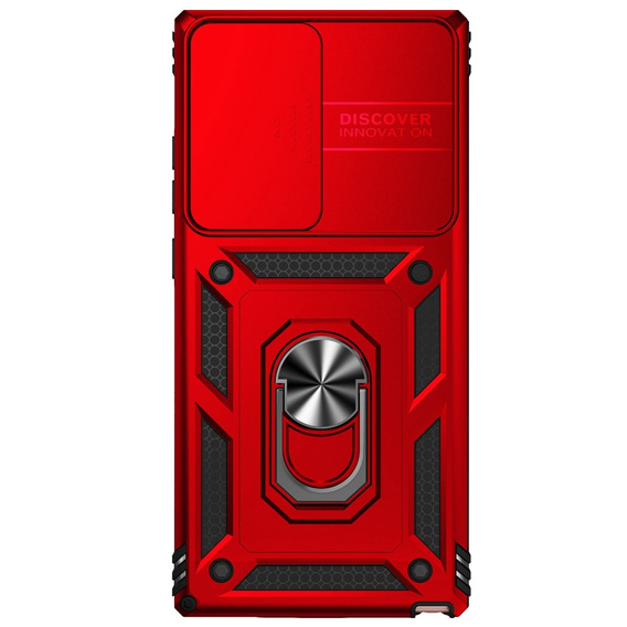Etui pancerne do Samsung Galaxy Note 20 Ultra, CamShield Slide, czerwone