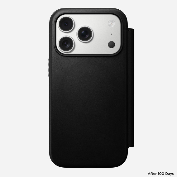 Etui Nomad do iPhone 17 Pro, Modern Leather Folio, czarne