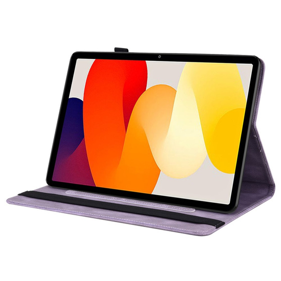 Etui do Xiaomi Redmi Pad SE 11", Motyle, fioletowe