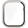 2w1 Etui + Szkło Hartowane do Apple Watch 10/11 46MM, Beżowe