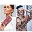 Etui CASEME do Samsung Galaxy A56 5G, Leather Wallet Cash and Card Slots, z paskiem, czerwone