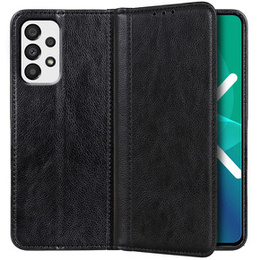 Etui z klapką do Samsung Galaxy A33 5G, Split Leather, czarne
