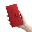 Etui z klapką do Xiaomi Redmi Note 12 4G, Mandala Flower, czerwone