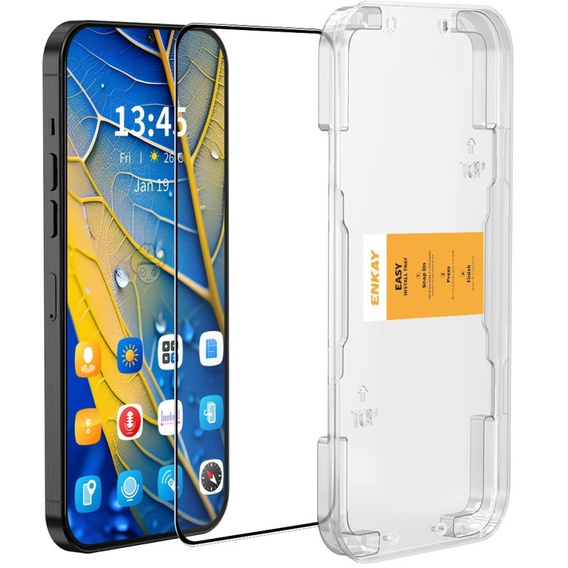 ENKAY Szkło Hartowane do Infinix Hot 40 Pro, czarne