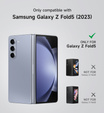 Etui do Samsung Galaxy Z Fold 5, Suritch Full Body, niebieskie