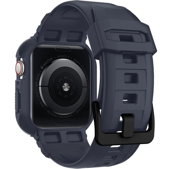 Pasek z etui Spigen do Apple Watch 4/5/6/7/8/9/SE 44/45mm, Rugged Armor Pro, charcoal grey