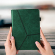 Etui do Samsung Galaxy Tab S10 Lite / S10 FE / S9 FE / S9, Classic, z miejscem na rysik, zielone