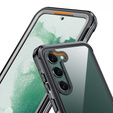 Etui do Samsung Galaxy S22, Shockproof, z folią, czarne