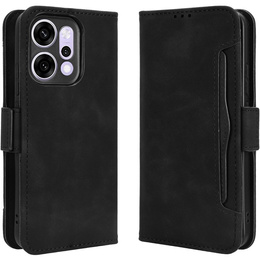 Etui z klapką do Oppo Reno 14, Card Slot, czarne