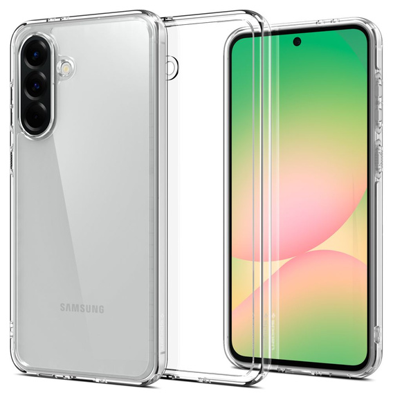 Etui Spigen do Samsung Galaxy A56 5G, Ultra Hybrid, przezroczyste + Szkło Hartowane 9H