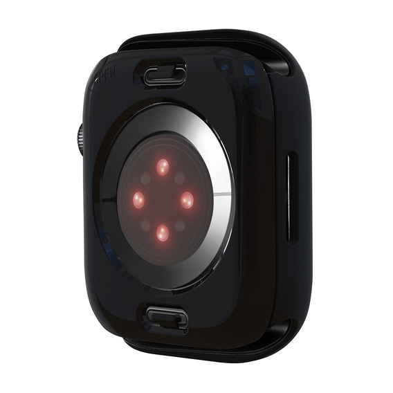 2w1 Etui + Szkło Hartowane do Apple Watch 7/8/9 45MM, Czarne