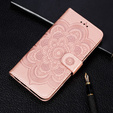Etui z klapką do Xiaomi Redmi Note 9s/ 9 Pro, Mandala, różowe rose gold