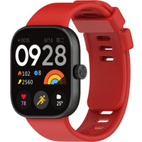 Pasek Silikonowy do Xiaomi Redmi Watch 4 / Xiaomi Smart Band 8 Pro / Xiaomi Smart Band 9 Pro, Czerwony