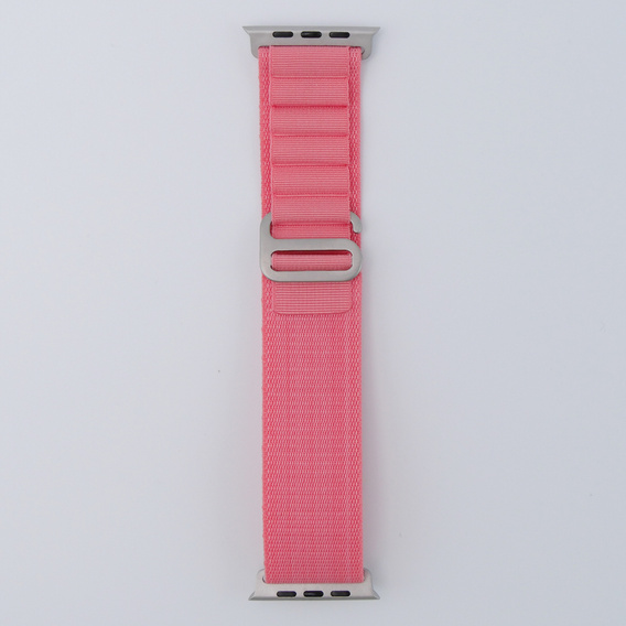Pasek Nylonowy do Apple Watch 1/2/3/4/5/6/7/8/9/10/11/SE Ultra 1/2/3 42/44/45/46/49mm, Różowy