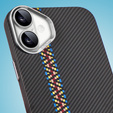 Etui do iPhone 16 Plus, Carbon Fiber MagSafe, czarne