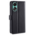 Etui z klapką do Oppo A78 4G, Wallet Zipper Pocket, czarne