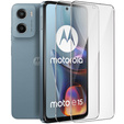 2x Szkło Hartowane do Motorola Moto E15 / G05 / G15 / G15 Power, ERBORD 9H Hard Glass, szybka