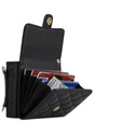 Etui skórzane Card Slots do Samsung Galaxy Z Flip7 FE / Z Flip6, czarne
