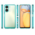 Etui do Xiaomi Redmi 13C / Poco C65, Fusion Hybrid, przezroczyste / niebieskie