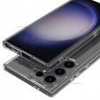 Zestaw Etui do Galaxy S24 Ultra, Fusion Hybrid, przezroczyste + 2x Szkło na ekran z ramką do montażu