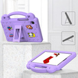 Etui do Samsung Galaxy Tab A9, Cute Patterns, z podstawką, Fioletowe