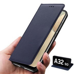 Skórzane Etui Wallet do Samsung Galaxy A32 5G, Dark Blue