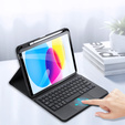 Etui z klawiaturą do iPad 10.9" 2022 (10 gen.) / iPad 11" 2025 A16 (11 gen.), Dux Ducis Magnetic Keyboard, czarne