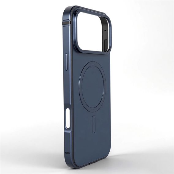 Etui do iPhone 17 Pro, Metal Frame, do MagSafe – granatowe