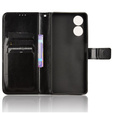 Etui z klapką do TCL 40 NxtPaper, Crazy Horse Wallet, czarne