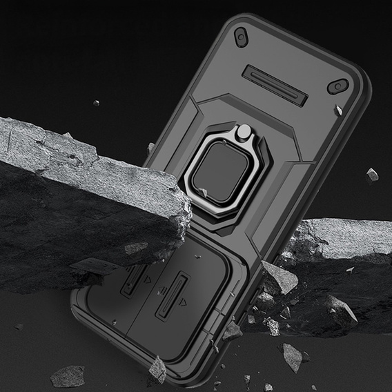 Etui do Xiaomi Redmi Note 15 5G / Poco M8 5G, KickStand Camera Lens, czarne