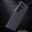 Etui do Samsung Galaxy S23 Ultra, karbonowe Carbon Fiber, czarne