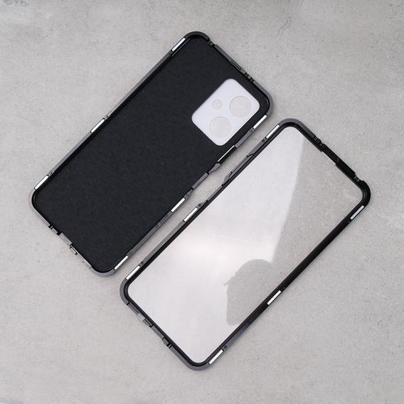 Etui do Xiaomi Redmi Note 12, ERBORD Glass Armor Leather, czarne